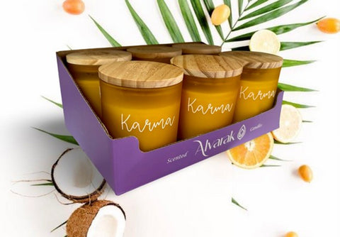 Přírodní sójová svíčka s dřevěným knotem - vůně kokosu a citrusů CNDL-103_4.jpg
