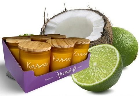 Přírodní sójová svíčka s dřevěným knotem - vůně kokosu a citrusů CNDL-103_7.jpg